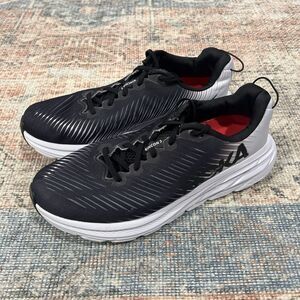 Hoka One One Sneakers Men's Size 10 2E Rincon 3 Black White 1121370 BWHT F27221G